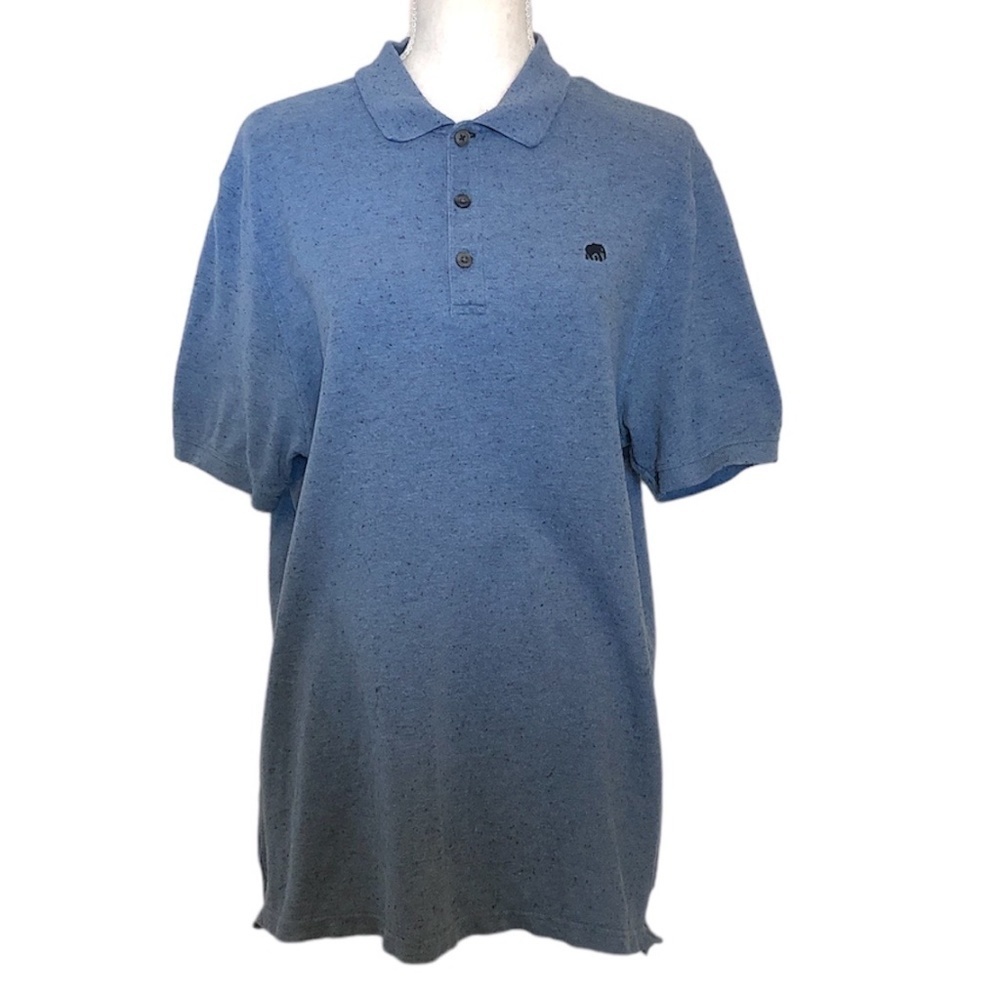 Banana Republic Polo Shirt Men's Size Large Blue Standard Fit Elephant Logo - Picture 2 of 8